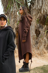 Brown Hoodie Dress